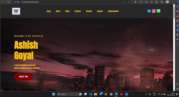 Ashish Goyal - Web Developer